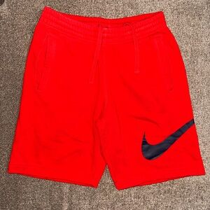 Nike Men's Athletic Red Shorts Size Small